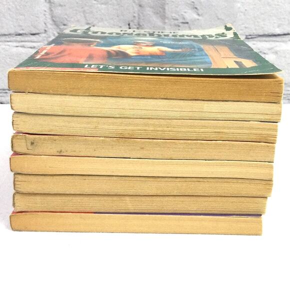 Goosebumps R.L. Stine Let's Get Invisible Vintage Paperback 8 Book Bundle - Picture 3 of 16